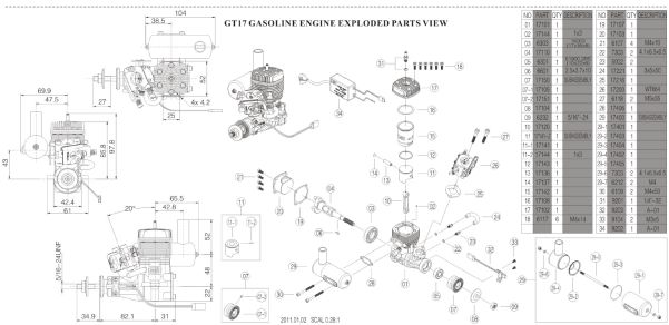 Benzinmotor NGH GT-17